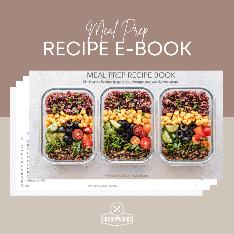 Sk bodyworks, person trainer, online fitness coach, womens fitness coach, nutrition coach, nutritionist, hawkesbury fitness, womens health, womens fitness, online fitness, online training, shanaye kuntze, meal prep, meal prep guide, meal prep e-book, meal e-book, recipes, healthy meals